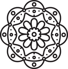 Black and White Mandala Design Collection
