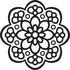 Black and White Mandala Design Collection