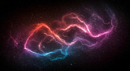 Colorful Space Nebula Galaxy Background with Stars and Cosmic Dust