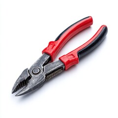 Obraz premium A close-up shot of a pair of red-handled pliers, the perfect tool for any DIY project