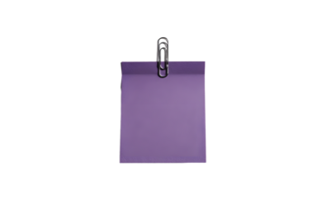 Purple Paper and a Clip: A minimalist photo captures a simple yet visually striking image of a vibrant purple paper held together by a sleek metal clip.