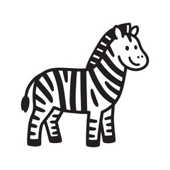  Cute Zebra Line Art for Kids Bold Outlines Perfect for Fun Coloring Activity. 