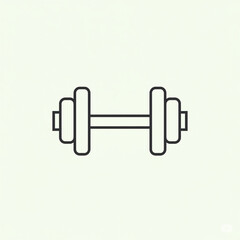 dumbbell on a white background