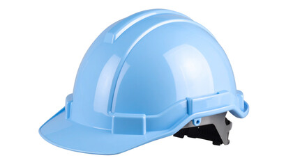 Bright safety helmet for construction workers, isolated on a transparent background (PNG format)