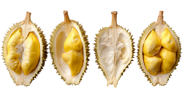 Aromatic four of durians, exploring the king of fruits in southeast asia.