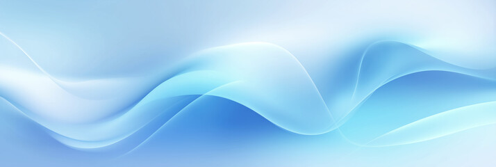 Abstract blue wave background. Soft flowing blue and white curves creating a smooth gradient abstract design for modern digital use