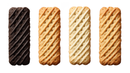 Delicious assortment of sweet biscuits, a perfect treat for any time of day delicious.