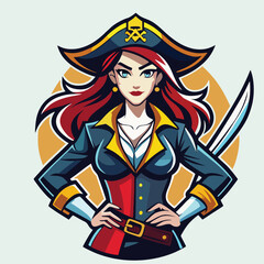 design logo vector icon illustration mascot pirate