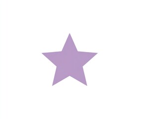 Obraz premium Light purple star icon
