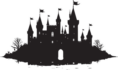 Obraz premium Royal Castle & Crest SVG Bundle