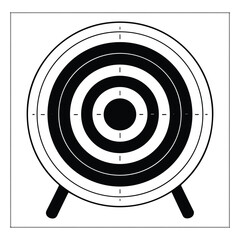 Archery silhouette vector set, bow and arrow target practice, warrior and athlete pose collection
