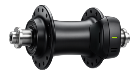 Front hub with integrated speed sensor for smart cycling applications