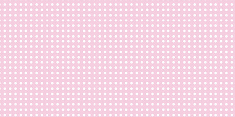 Pink and White Large Polka Dots Pattern Repeat Background