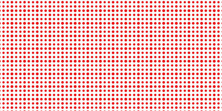 red polka dots pattern, Red dot on white background, design for fabric printing as repeat pattern, pink red circle
