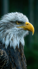 Obraz premium A breathtaking eagle with intense eyes