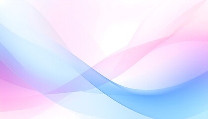 Obraz premium Abstract smooth flowing curves in light pastel colors