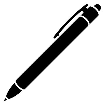 Icono con silueta de bol&iacute;grafo