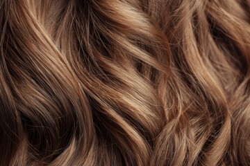 Naklejka premium Wavy Brown Hair Texture