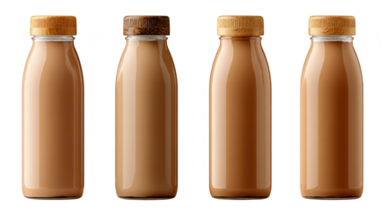 Refreshing and nutritious milk bottles, a healthy choice for every meal fresh.