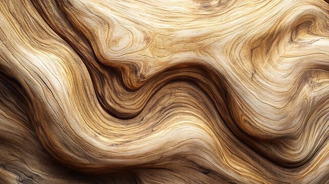 An antique wood grain showing a symphony of time with rich textures telling stories of nature in subtle brown and golden