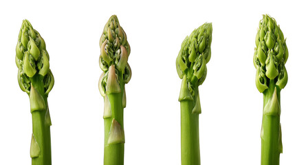 Closeup of vibrant green asparagus spears, fresh, healthy, and ready to eat .