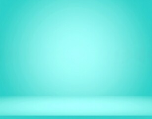Empty light teal studio background