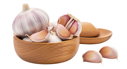 Isolated Garlic Bowl