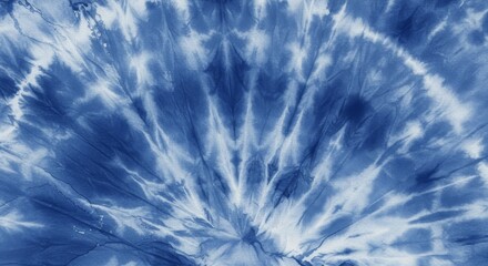 Blue and White Tie-dye Swirl Pattern Texture