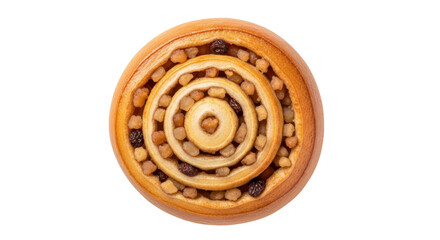 Isolated Apple and cinnamon Roll