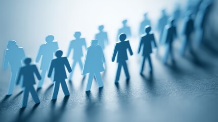 Conceptual visualization of teamwork and collaboration in a digital environment.