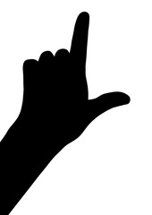 Signe numéro deux main