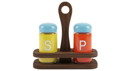 Isolated Salt and Pepper Shakers