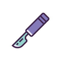 Pixelated Purple And Silver Wand magic fantasy