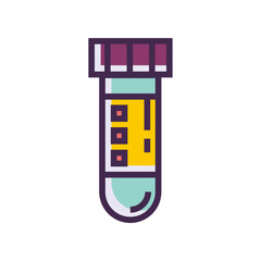 Abstract Glowing Purple and Yellow Cylinder Keywords: abstract, glowing, purple, yellow