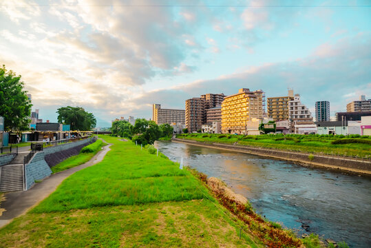 The view of around Morioka Station in Iwate, Japan