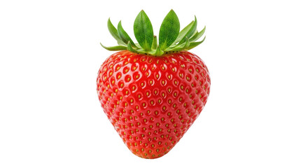 Isolated Single Strawberry