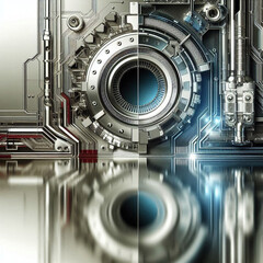 electronic circuit board with gears