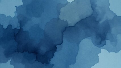 Obraz premium Photo of blue watercolor paint wash texture background