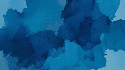Obraz premium Photo of abstract blue watercolor splash background