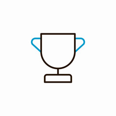 award winner cup icon sign vector