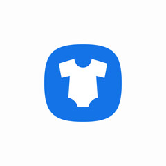 baby onesie clothe icon sign vector