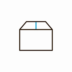 cardboard box icon sign vector