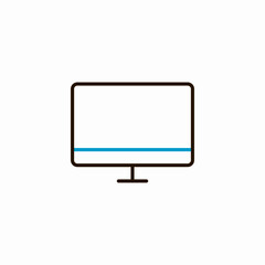 computer desktop icon sign vector