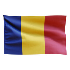 Romania Flag on transparent background png