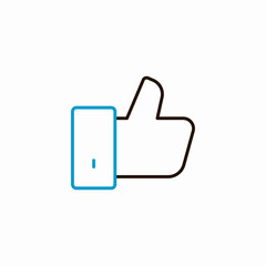 like reaction icon sign vector