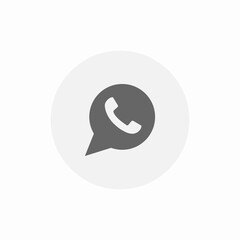 messaging app icon sign vector