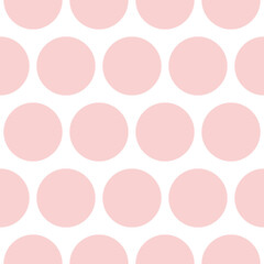 abstract colorful seamless pattern with pink dots isolated on white background