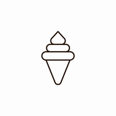 soft ice cream icon sign vector
