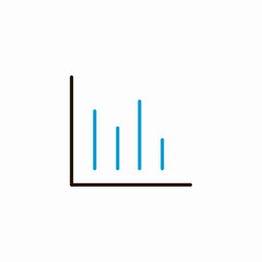 statistics graph icon sign vector