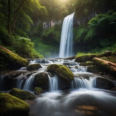 Fototapeta premium waterfall in the forest